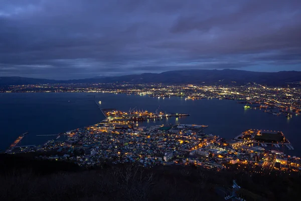 Hakodate Japan 30Nov2019 Miljoen Dollar Uitzicht Vanaf Berg Hakodate Neem — Stockfoto