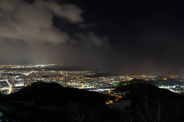 Mount Moiwa Een Populaire Sightseeing Plek Die Een Spectaculair Uitzicht — Stockfoto