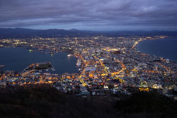 Хакодате Япония Ноября 2019 Года Миллион Долларов Вид Горы Хакодате — стоковое фото