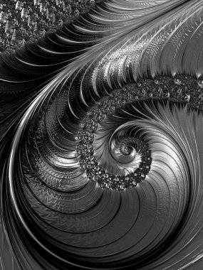 Soyut süslü sarmal - dijital olarak oluşturulan görüntü