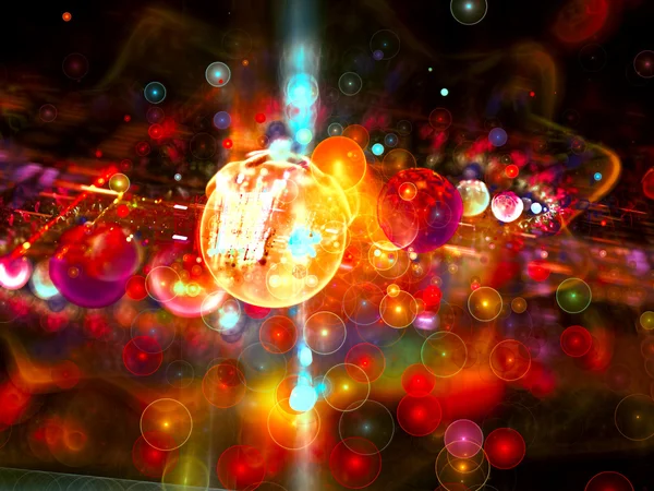Абстрактные яркие пузыри - цифровое изображение — стоковое фото
