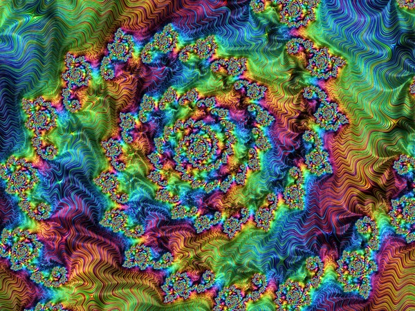 Espiral fractal abstracta - imagen generada digitalmente — Foto de Stock