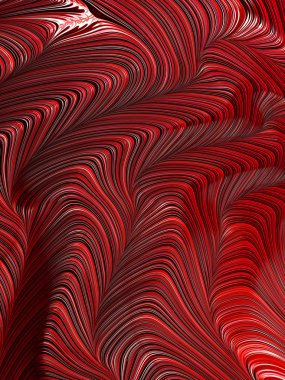 Fraktal dalgalı arka plan - dijital olarak oluşturulan görüntü