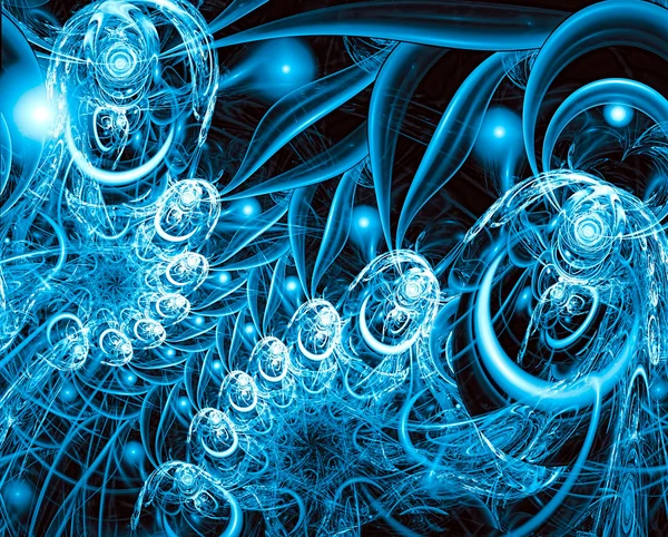 Adorno fractal abstracto - imagen generada digitalmente — Foto de Stock