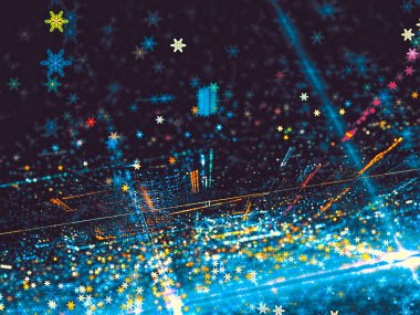 Soyut şenlikli blur - dijital olarak oluşturulan görüntü