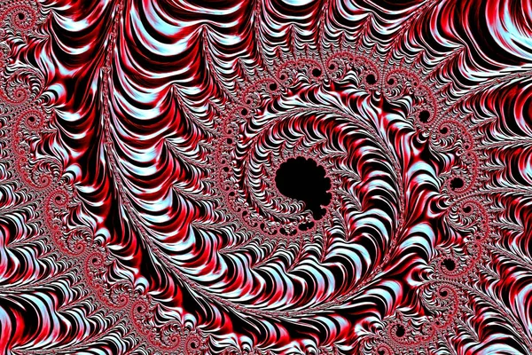 Abstrakta metallisk spiral - digitalt genererade bilden — Stockfoto