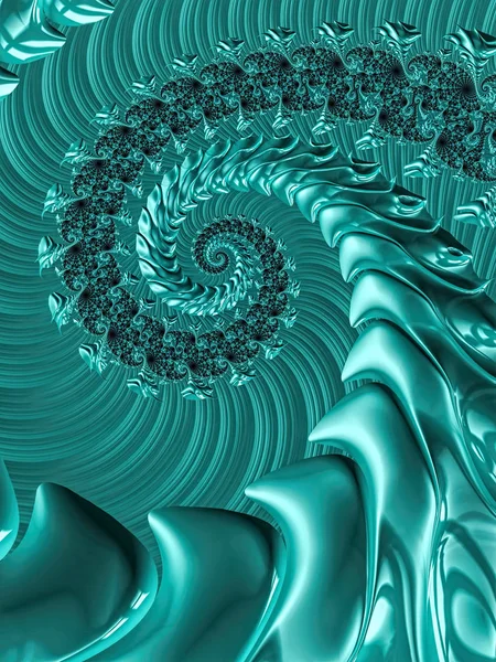 Fraktale Spirale - abstraktes digital erzeugtes Bild — Stockfoto