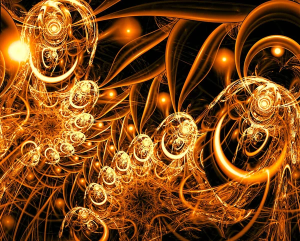 Fractal abstract ornament - digitaal gegenereerde afbeelding — Stockfoto