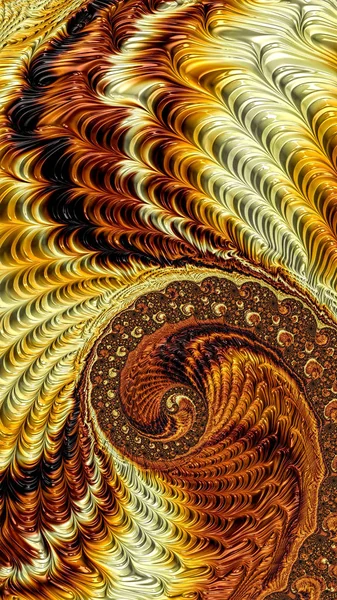 Fundo espiral fractal - imagem gerada digitalmente — Fotografia de Stock