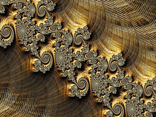 Abstract texture and spirals - digitally generated image — Stock Photo, Image