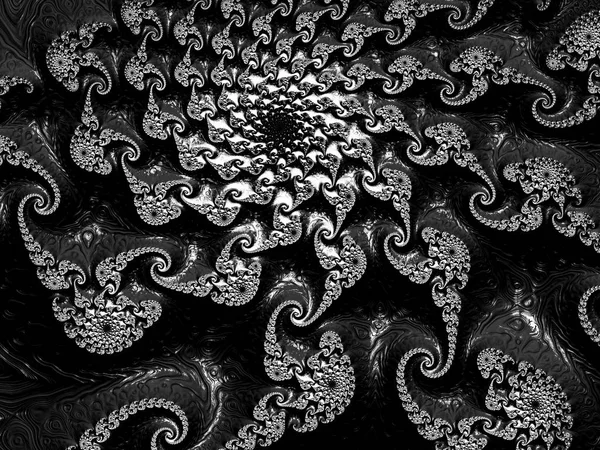 Abstract fractal spiral - digitally generated image — Stock Photo, Image