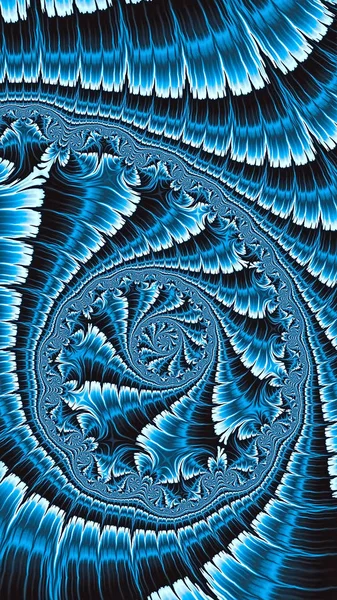 Adorno en espiral - imagen abstracta generada digitalmente —  Fotos de Stock