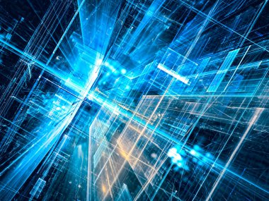 Arka cam Oda - dijital olarak oluşturulan görüntü