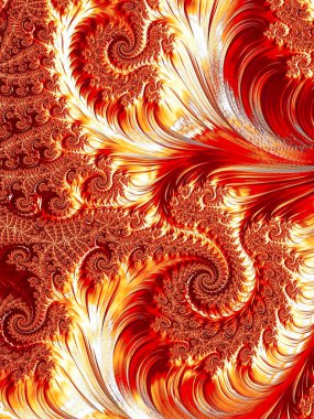 Soyut bukleler ve arka plan - dijital olarak oluşturulan IMAG spiral