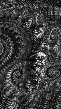 Soyut sarmal süsleme - dijital olarak oluşturulan görüntü