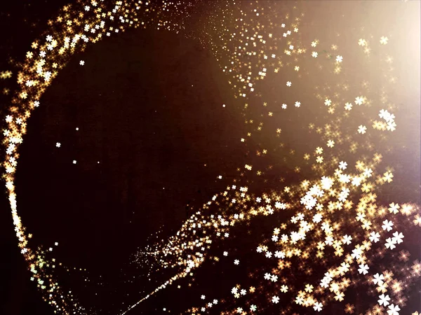 Абстрактная золотая волна - цифровое изображение — стоковое фото