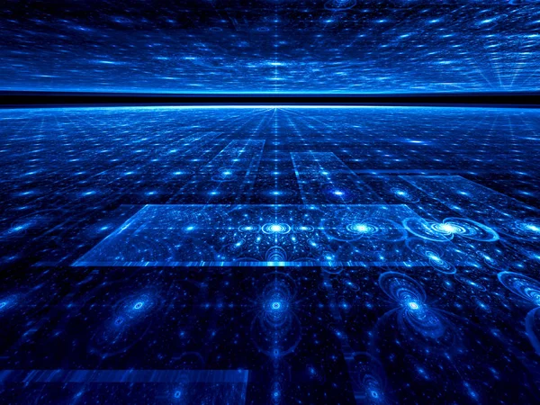 Perspektif süsleme - soyut dijital görüntü oluşturulan