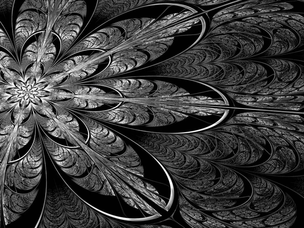 Fraktální květiny - abstraktní digitálně vygenerovaných obrázek — Stock fotografie