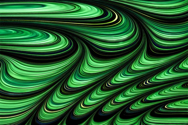 Wellenförmiger fraktaler Hintergrund - abstraktes digital erzeugtes Bild — Stockfoto
