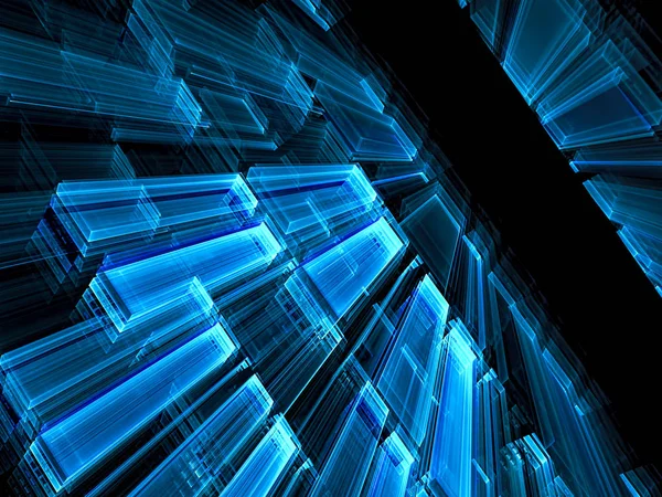 Perspektif teknolojik altyapı - soyut dijital