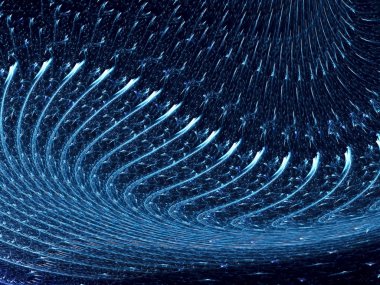 Metal dalga - soyut dijital görüntü oluşturulan