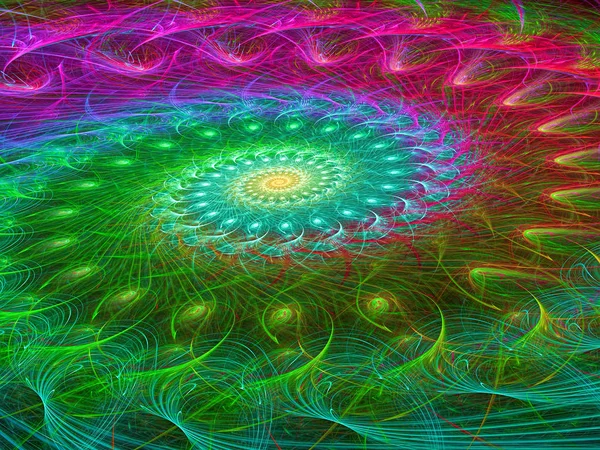 Skomplikowane spirala - Abstrakcja generowane cyfrowo obraz — Zdjęcie stockowe