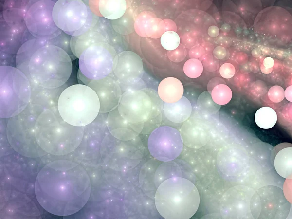 Пузырьки хаоса - абстрактное цифровое изображение — стоковое фото