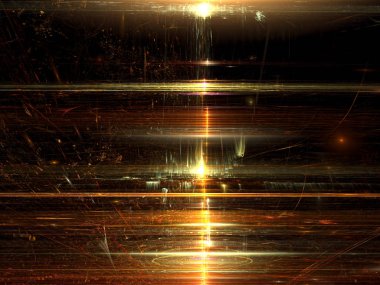 Işık moon - dijital olarak oluşturulan görüntü soyut