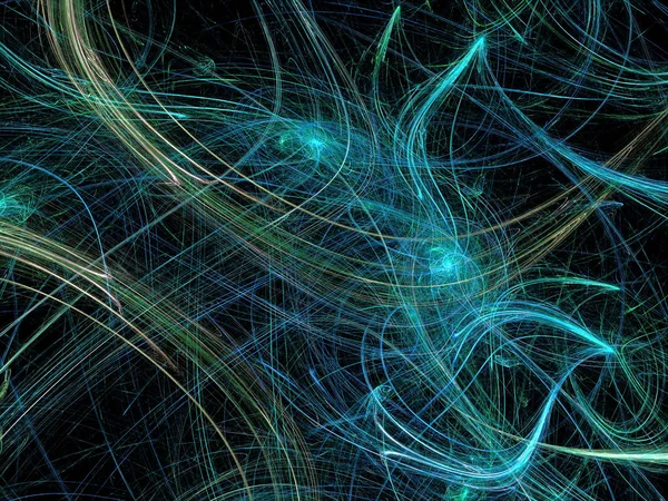 Curvas del caos - imagen abstracta generada digitalmente — Foto de Stock