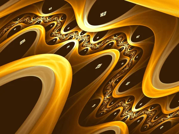 Ongewone fractal ornament - abstract digitaal gegenereerde afbeelding — Stockfoto