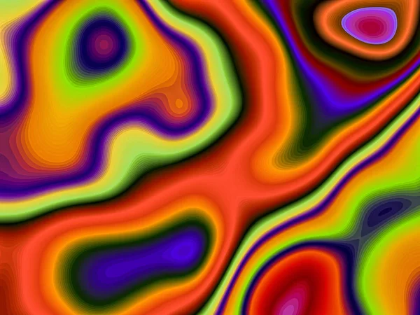 Chaos blots - abstract digitally generated image — Stock Photo, Image