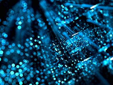 Bulanık teknolojik altyapı - soyut dijital ıma