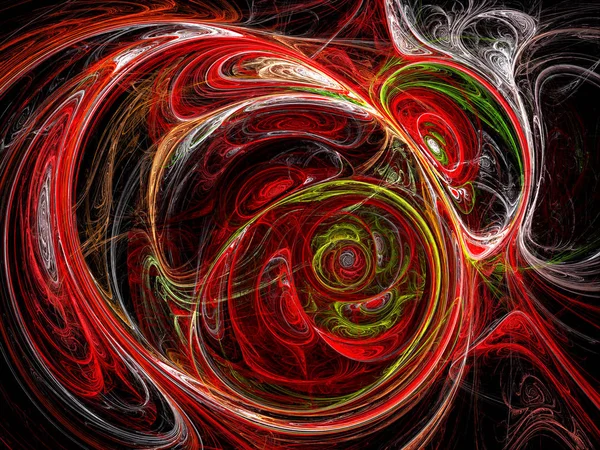 Chaos curves - abstract digitally generated image