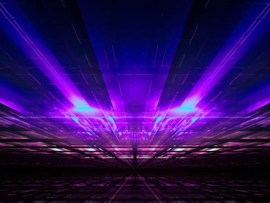 Tech style abstract background - digitally generated 3d illustration