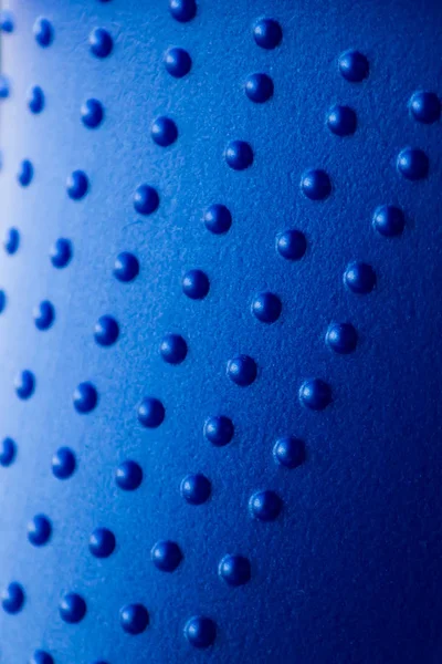 Textura Modrého Plastu Pupínky Detailní — Stock fotografie