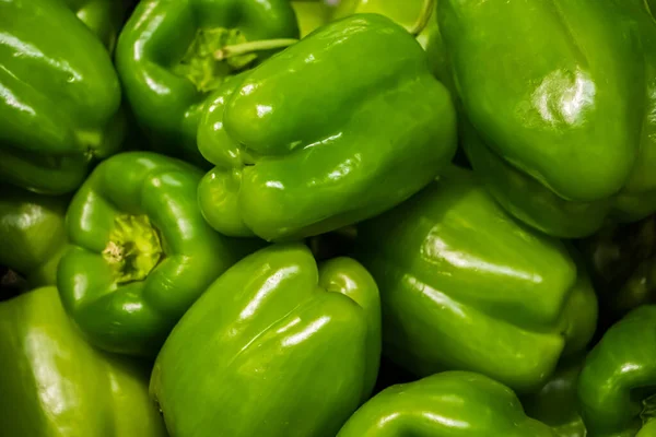 Green Bell Pepper Farmers Market Vegetables Healthy Diet — Stock Photo, Image