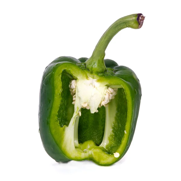 Sayuran segar Pepper manis atau paprika diisolasi pada b putih — Stok Foto