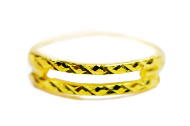 Altın kolye cameo fantezi yüzük takı izole