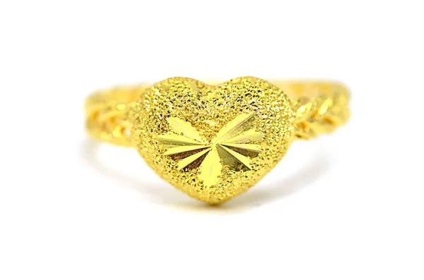 Gouden Hanger Cameo Fancy Ring Sieraden Met Speciale Thaise Goud — Stockfoto