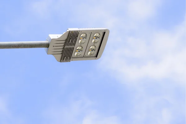Under the LED street lamp with the sky and cloud — Stock Photo, Image