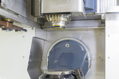 beş eksen bilgisayar sayısal denetim veya tablo ve dönüşü ile Cnc makinesi