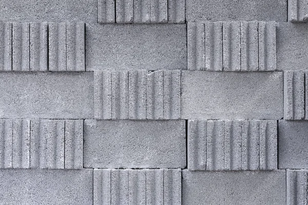 A pilha do bloco de cimento.A textura do bloco de concreto — Fotografia de Stock