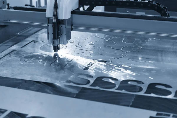 The CNC laser cut machine — Stock Photo, Image