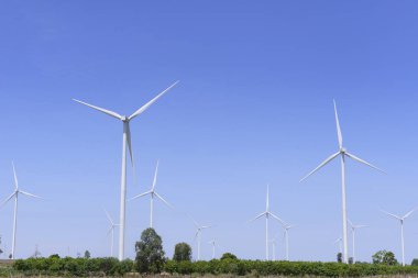 Büyük rüzgar türbini çiftliği