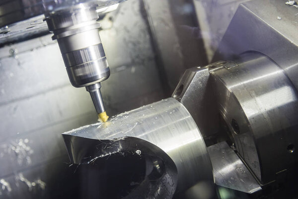 The 5-axis CNC  milling machine 