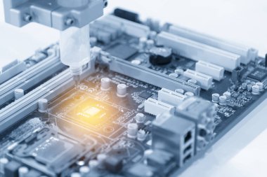 Bilgisayarın ana kartı Cpu çipte.