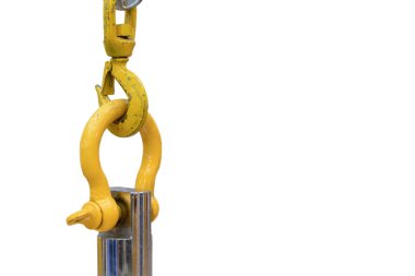 Çelik çubuk asılı sarı endüstriyel kanca 