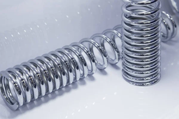 The group of suspension coil spring — Stock Photo, Image