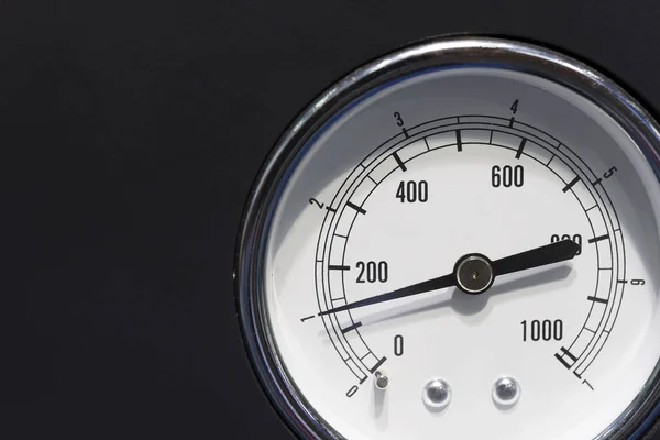 The industrial gauge (gage) on the black background — Stock Photo, Image