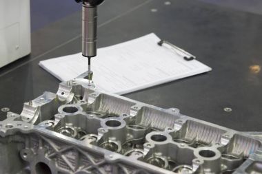 Cmm makine ölçü alüminyum silindir bloğu.